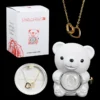 sparkly-roses-eternal-rose-bear-w-engraved-necklace-white-gold-43432088666356 Eternal Rose Bear W/ Engraved Necklace